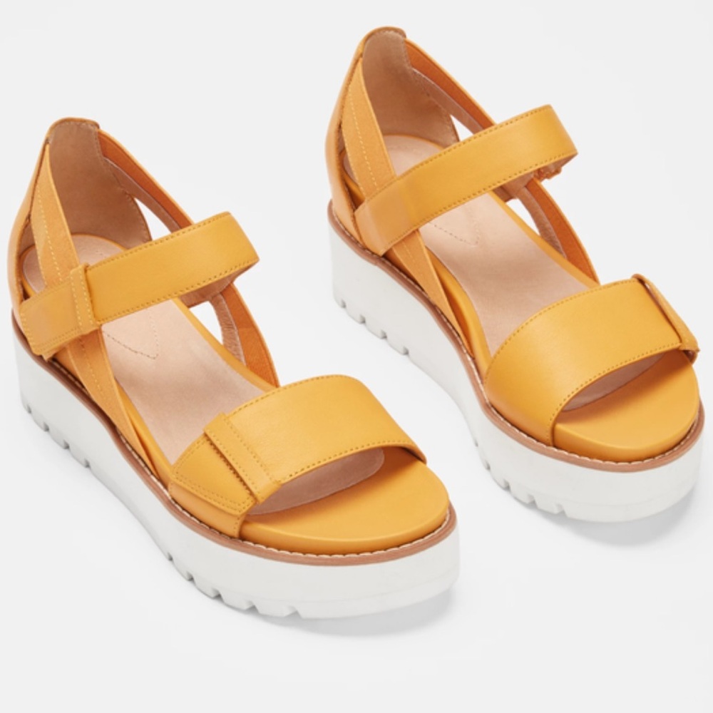 Eileen Fisher Luck Smooth Leather Sandals